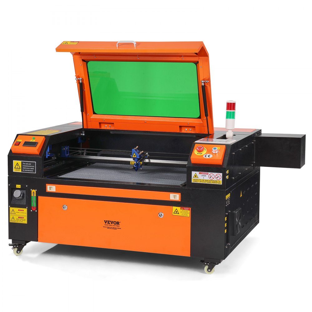 80 W CO2-Lasergravierer, 500 x 700 mm, 500 mm/s Laserschneidemaschine mit 2-Wege-Luftunterstützung, kompatibel mit LightBurn, CorelDRAW, AutoCAD, Windows, Mac OS, Linux, für Holz, Acryl, Stoff