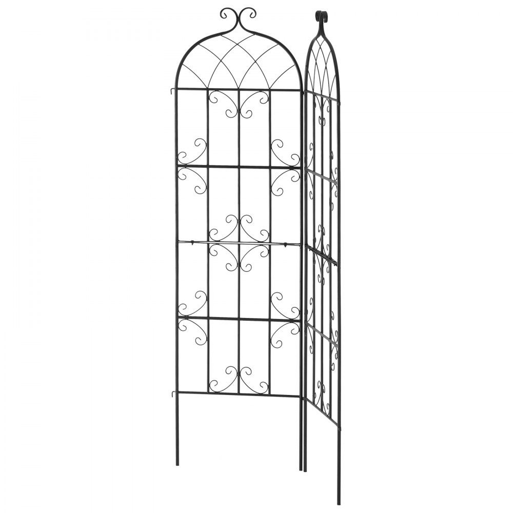 Trellis for Climbing Plants, 51x180 cm, Trellis, Set of 2, Rustproof Metal Trellis for Garden Flowers, Trellis for Roses, Cucumber Support, Decorative Clematis Trellis for Courtyards and Lawns