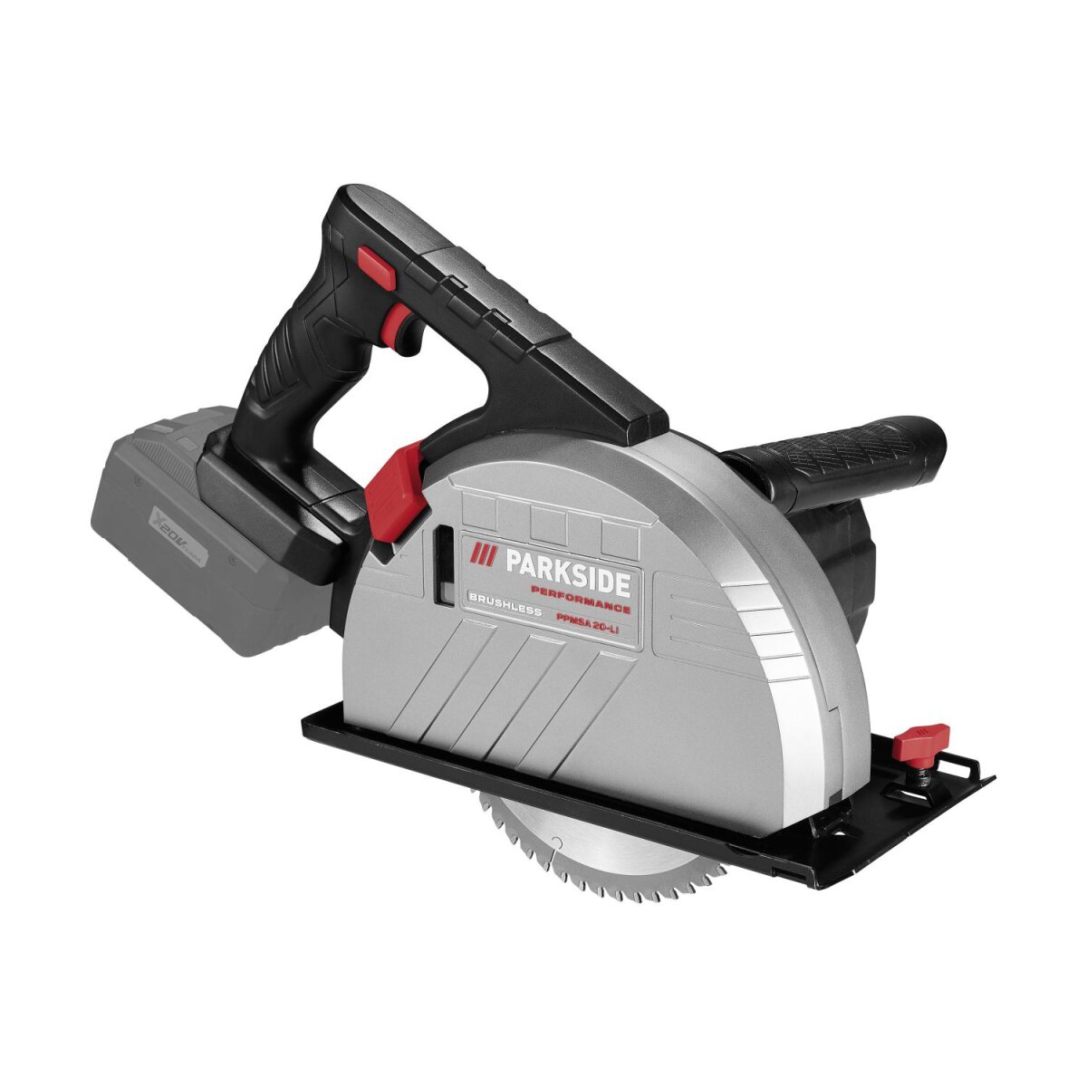 PARKSIDE PERFORMANCE® 20 V Akku-Hand-Metallkreissäge „PPMSA 20-Li A1“, ohne Akku und Ladegerät PARKSIDE PERFORMANCE® 20 V Akku-Hand-Metallkreissäge „PPMSA 20-Li A1“, ohne Akku und Ladegerät