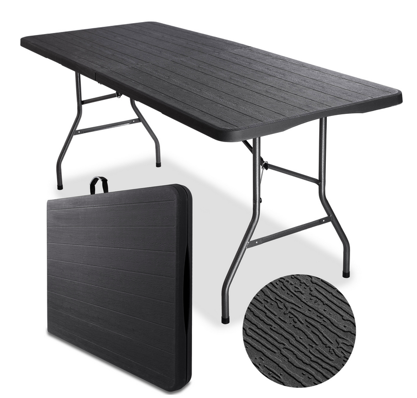 FOLDABLE GARDEN BANQUET CATERING TABLE 180 outdoor furniture garden table camping table