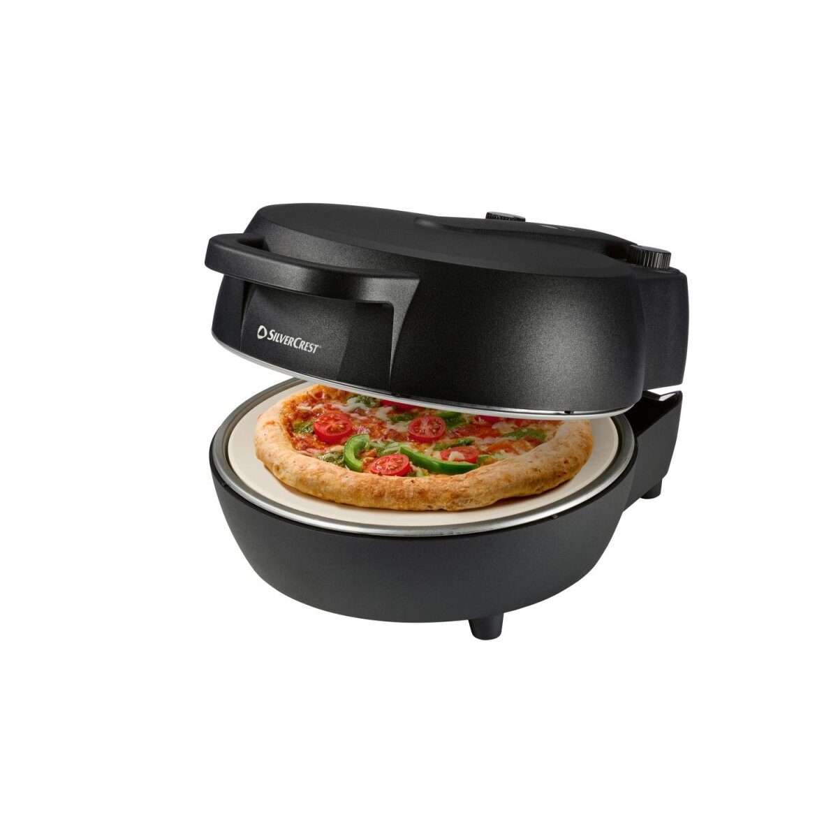 Four à pizza haute température SILVERCREST® SPOH 1200 B1, noir