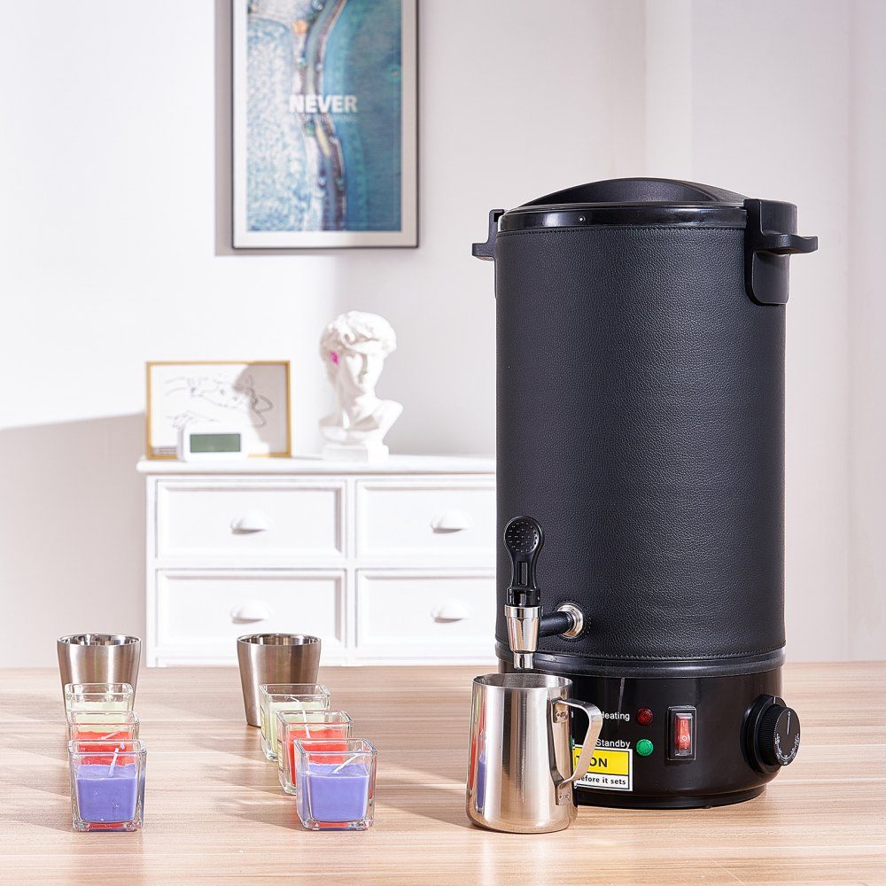 Candle Making Kit, Commercial Electric Wax Melter 10L 1100W Wax Melter Candle Making Machine DIY Candle Making Kit Including Wicks, Candle Pouring Pot, Spoon