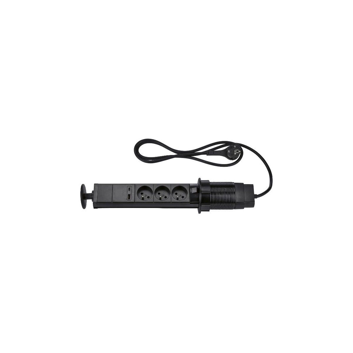TRONIC® Mehrfach-Steckdosenleiste, 3-fach, schwarz
