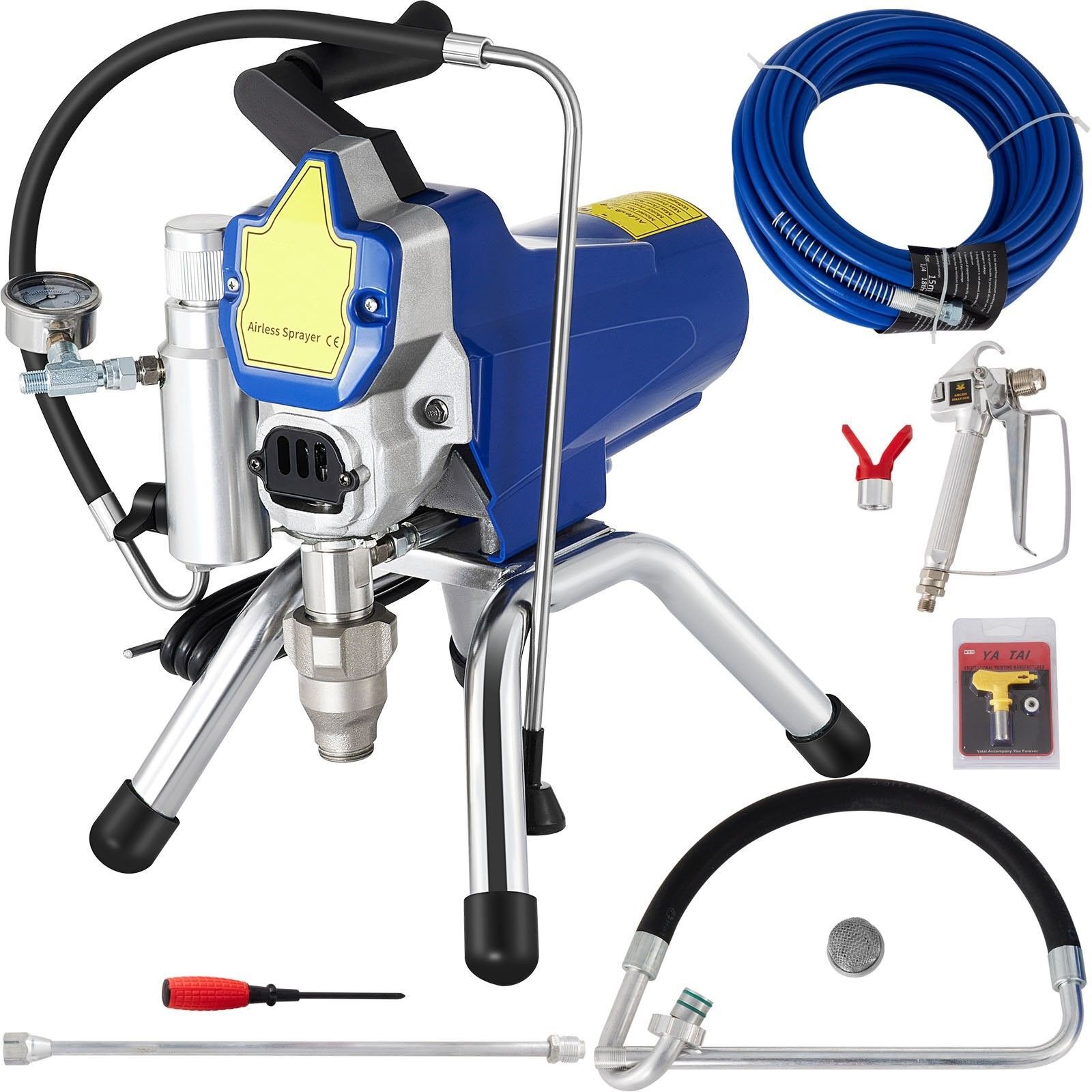 Industriële Airless Verfspuit Spuitmachine 220V 2000W Spuitpistool Muurschilderingpistool Industriële Airless Verfspuit Spuitmachine 220V 2000W Spuitpistool Muurschilderingpistool