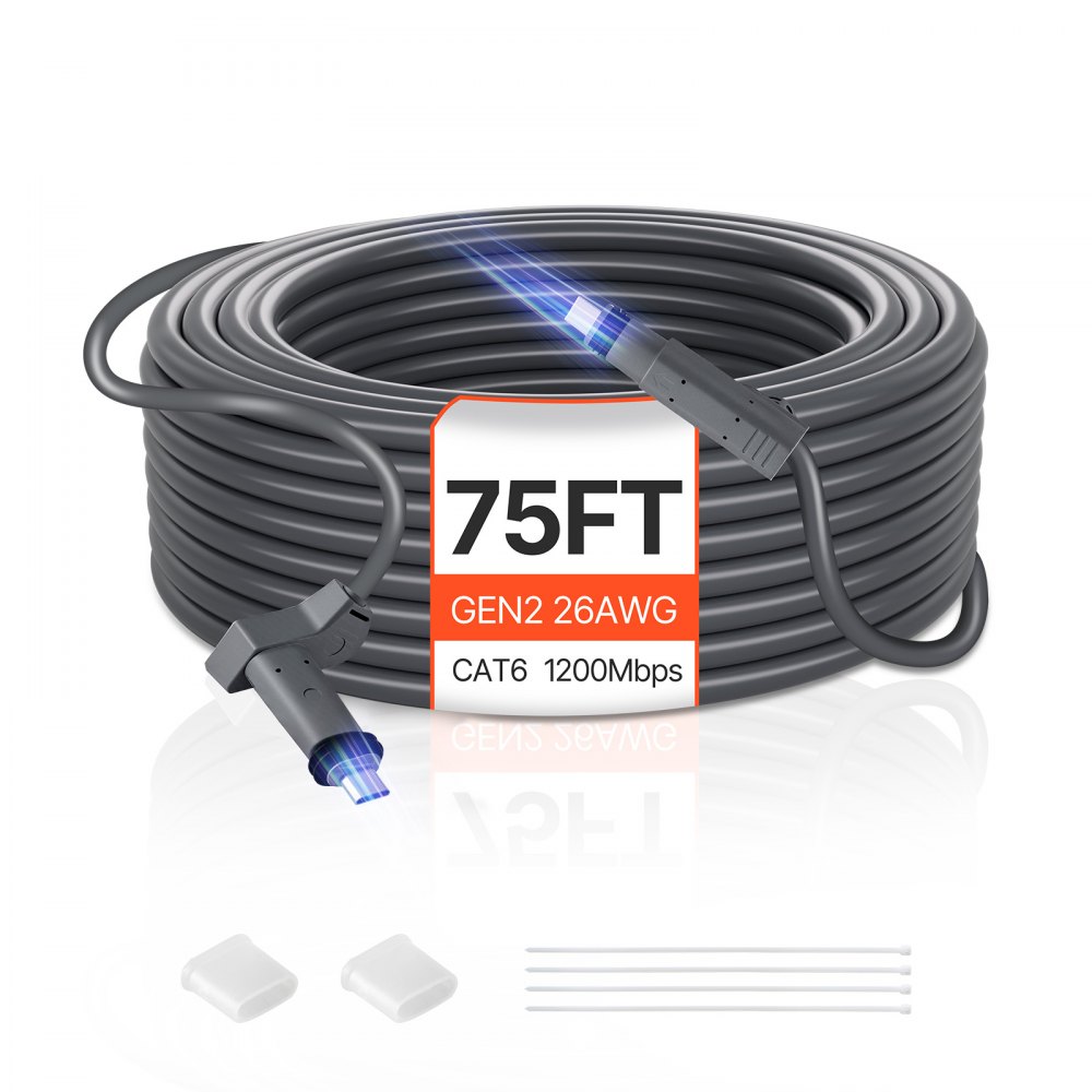 Câble standard Starlink Gen 2 câble d'extension satellite V2 22,86 m 26 AWG / 0,15 mm² Câble standard Starlink Gen 2 câble d'extension satellite V2 22,86 m 26 AWG / 0,15 mm²
