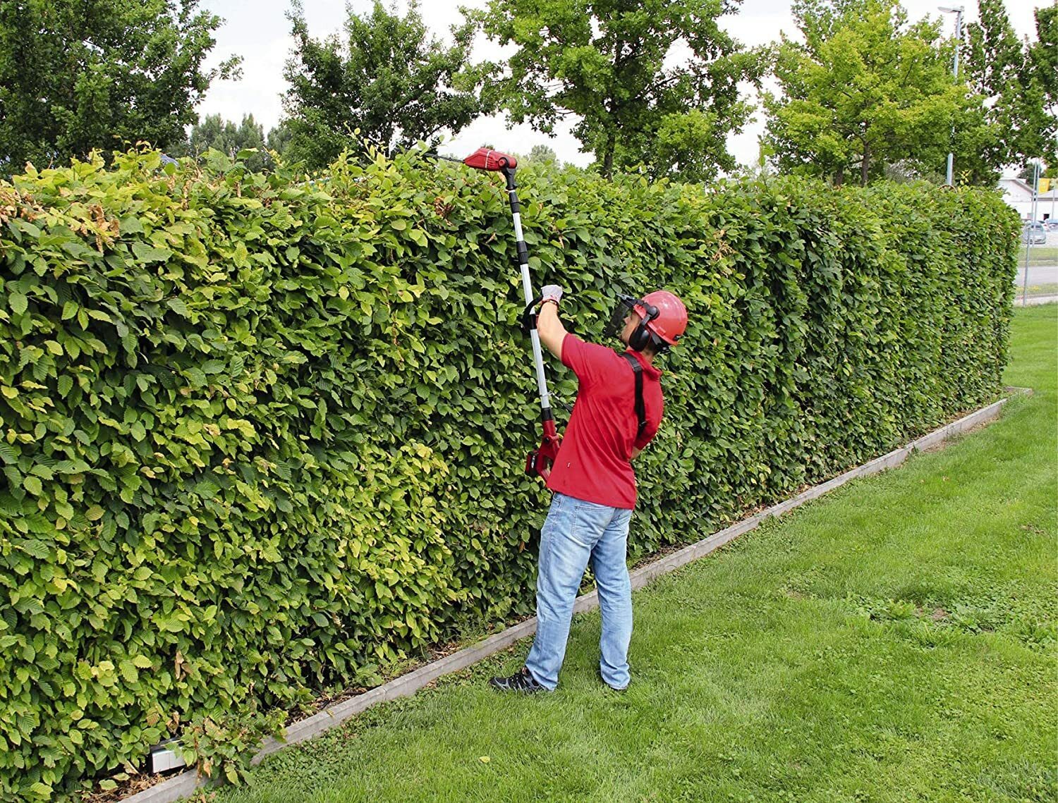 Einhell cordless telescopic hedge trimmer GE-HH 18/45 Li T Kit Power