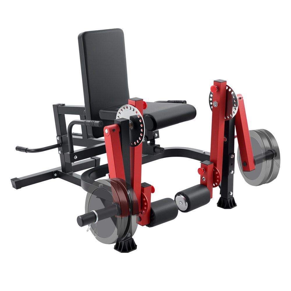 Leg Extension and Curl Machine, Seated Leg Twist Extension for Thighs, Adjustable Device for Special Lower Body Exercises, Training Bench for Home Gym (700lb Load Capacity)
