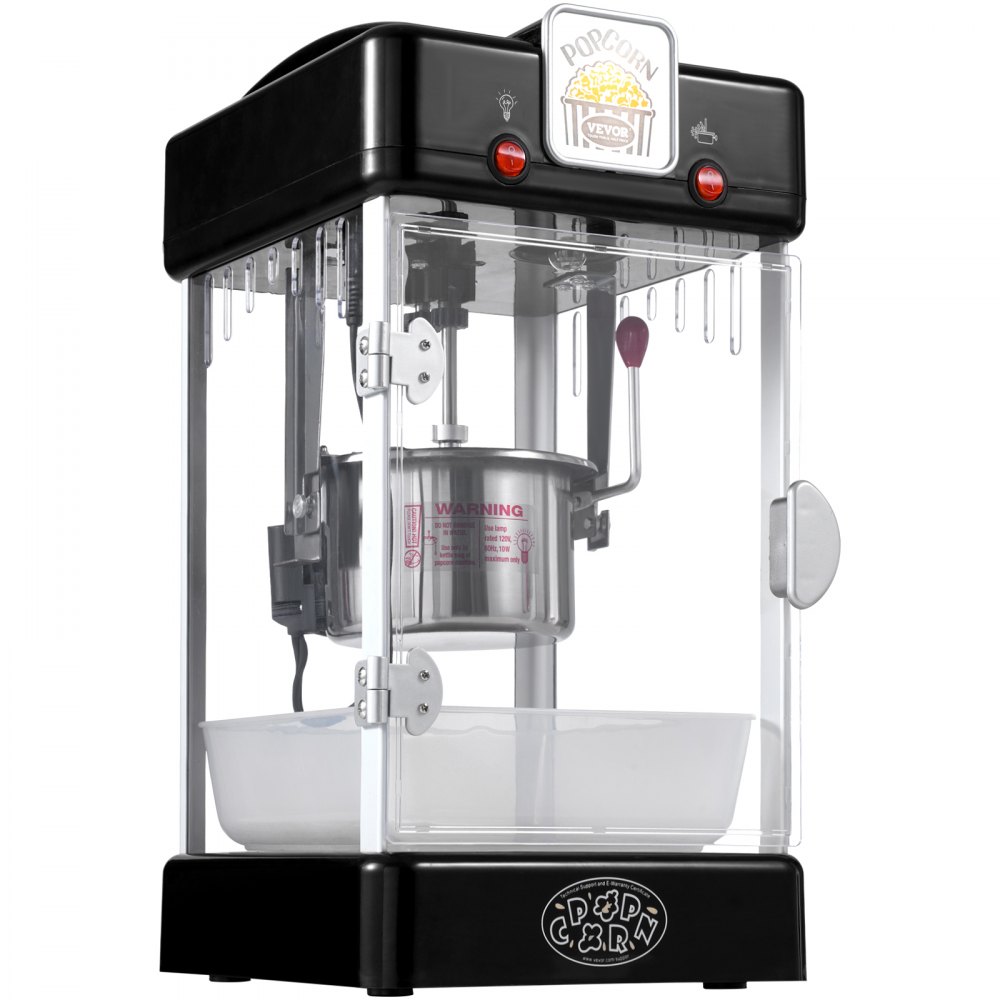 Popcorn Machine Popcorn Machine Popcorn Maker, 300W Popcorn Machine 2.5oz Kettle Makes 4Qt Per Load, Popcorn Machine with PP Door, Includes 2 Scoops and Tray, Cinema Style Black Popcorn Machine Popcorn Machine Popcorn Maker, 300W Popcorn Machine 2.5oz Kettle Makes 4Qt Per Load, Popcorn Machine with PP Door, Includes 2 Scoops and Tray, Cinema Style Black