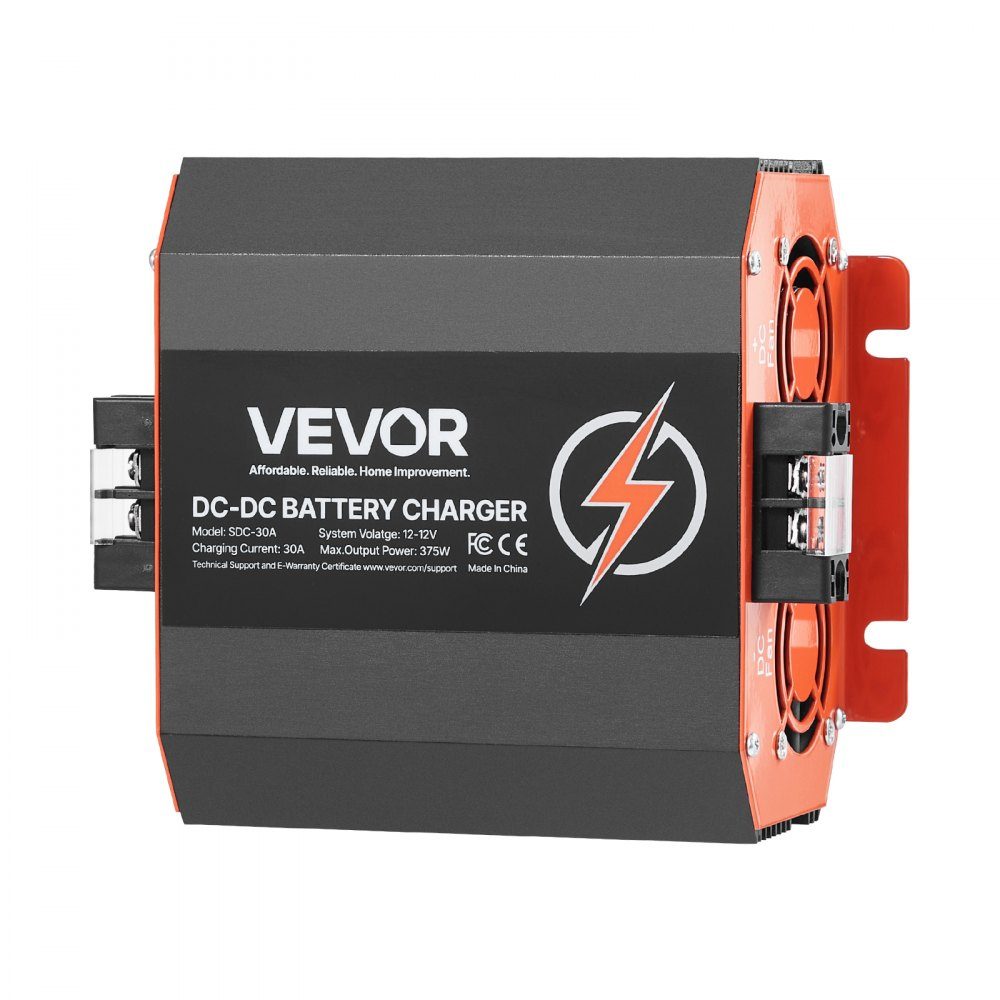 12V 30A DC/DC-Batterieladegerät 375W Blei-Säure-Lithium-AGM-GEL- und Nassbatterie-Ladegerät Intelligentes mehrstufiges Laden für Wohnmobile, Nutzfahrzeuge, Boote, Yachten