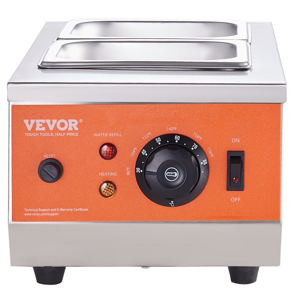 Chocolade smeltkroes, commerciële elektrische chocoladesmelter, 800W roestvrijstalen smeltkroes, 2 x 3,5L container, chocoladesmeltmachine, smeltkroes