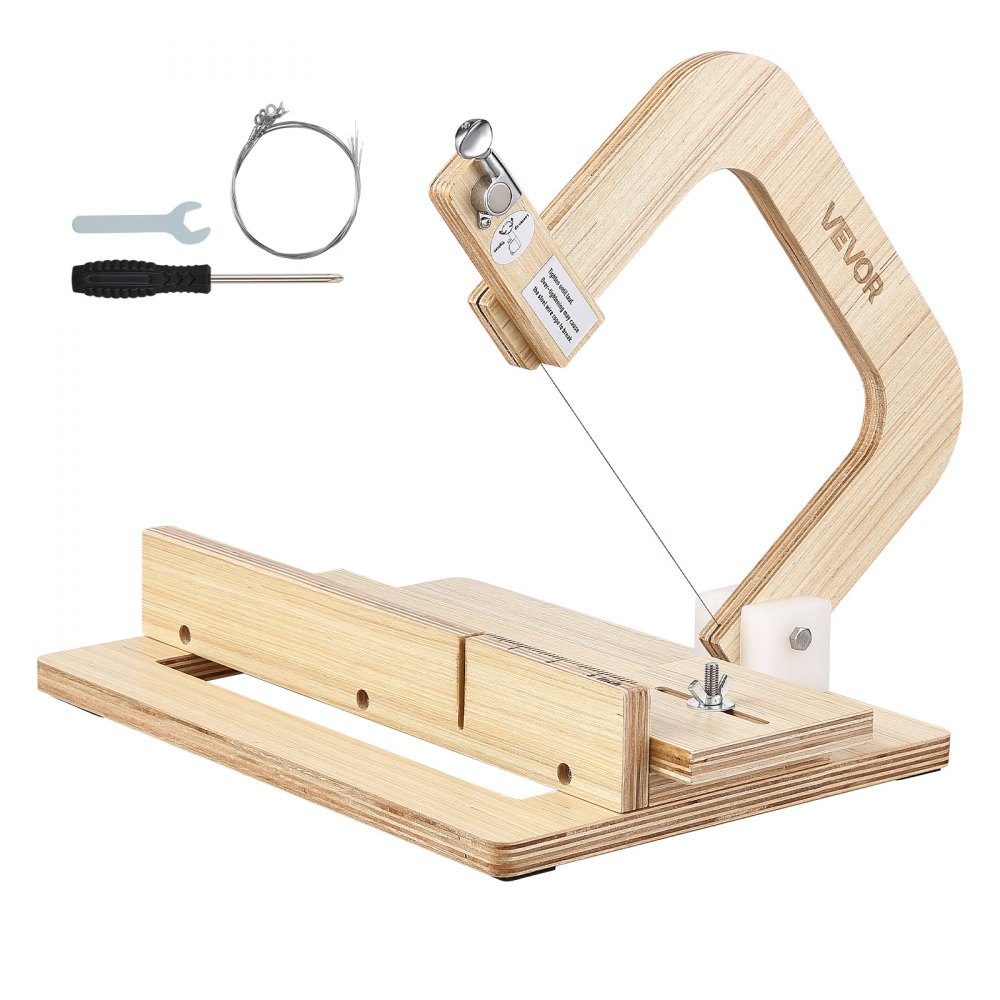 Soap Cutter 0-2 Inch Adjustable Thickness, Wooden Soap Cutter with Adjustable Wire Tension Stainless Steel, with Extra Wires, Multi-Handmade DIY Cutting Tool Soap Cutter 0-2 Inch Adjustable Thickness, Wooden Soap Cutter with Adjustable Wire Tension Stainless Steel, with Extra Wires, Multi-Handmade DIY Cutting Tool