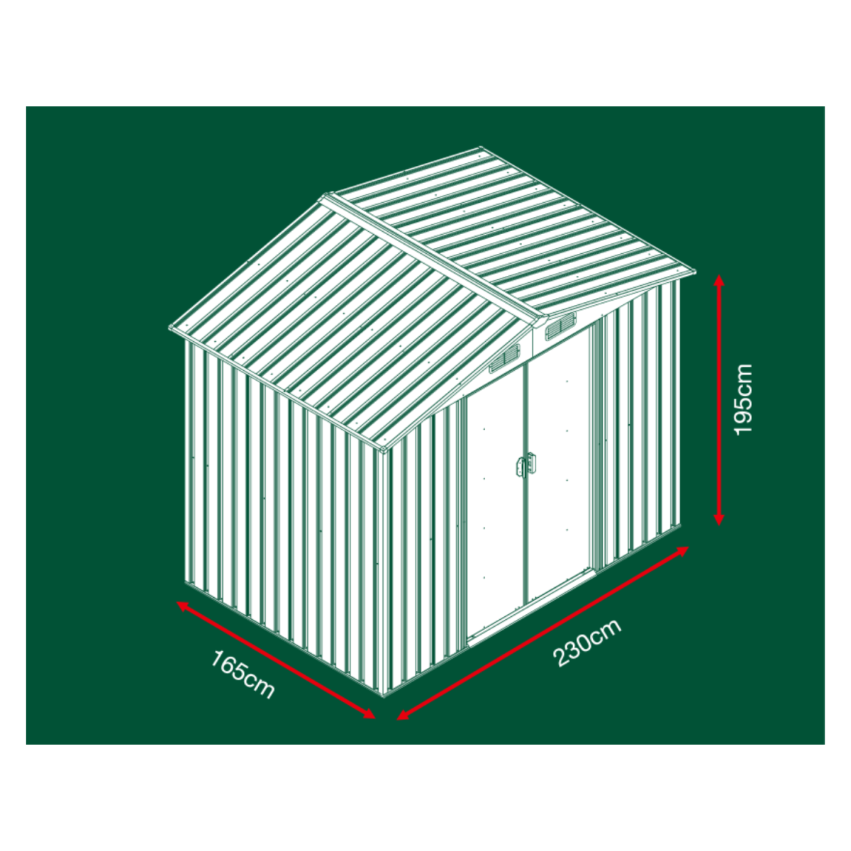 Abri de jardin PARKSIDE® XL, en métal