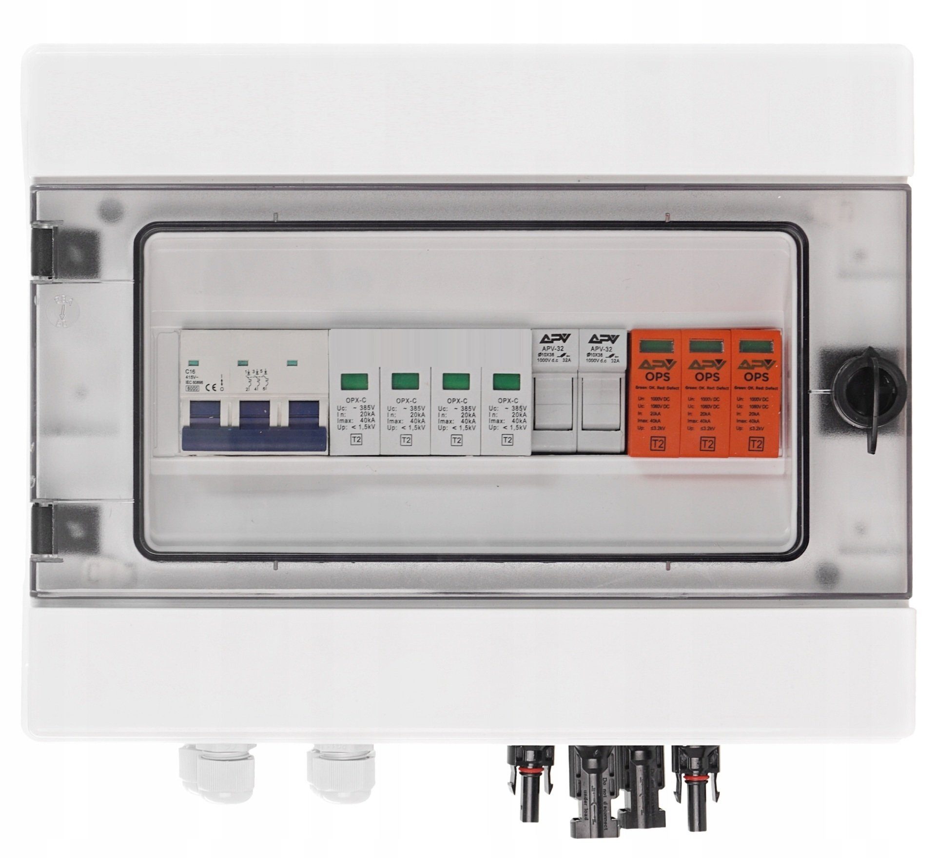 BOÎTE DE RACCORDEMENT SOLAIRE PHOTOVOLTAÏQUE DC/AC 1 string – 12 modules