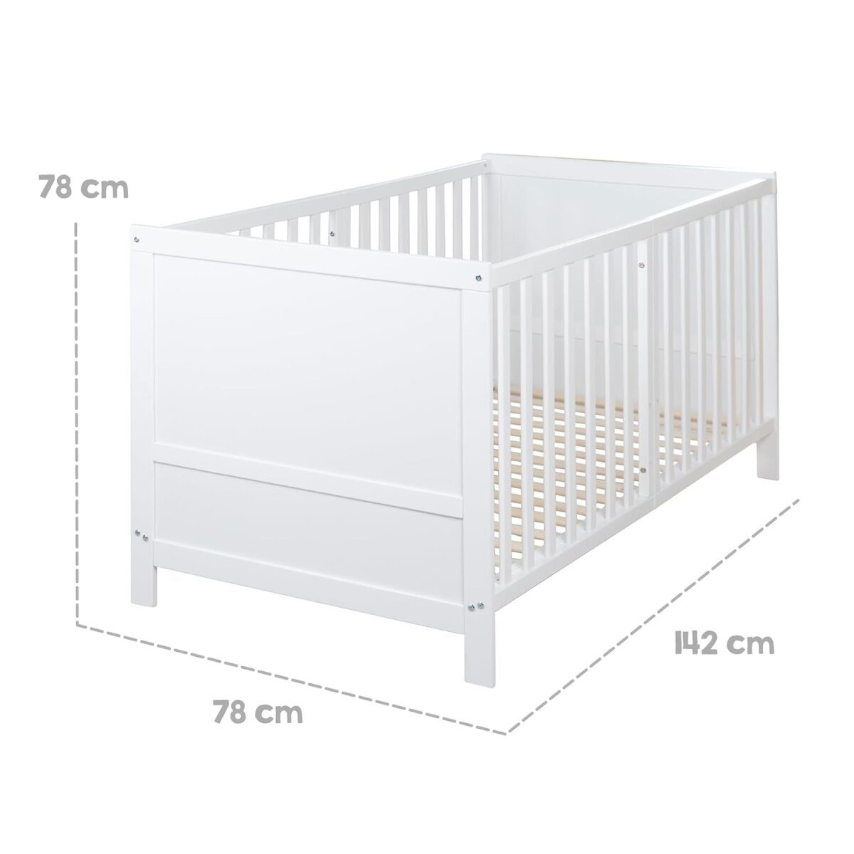 roba combination children's bed EASY SLEEP, 70 x 140 cm, white wood