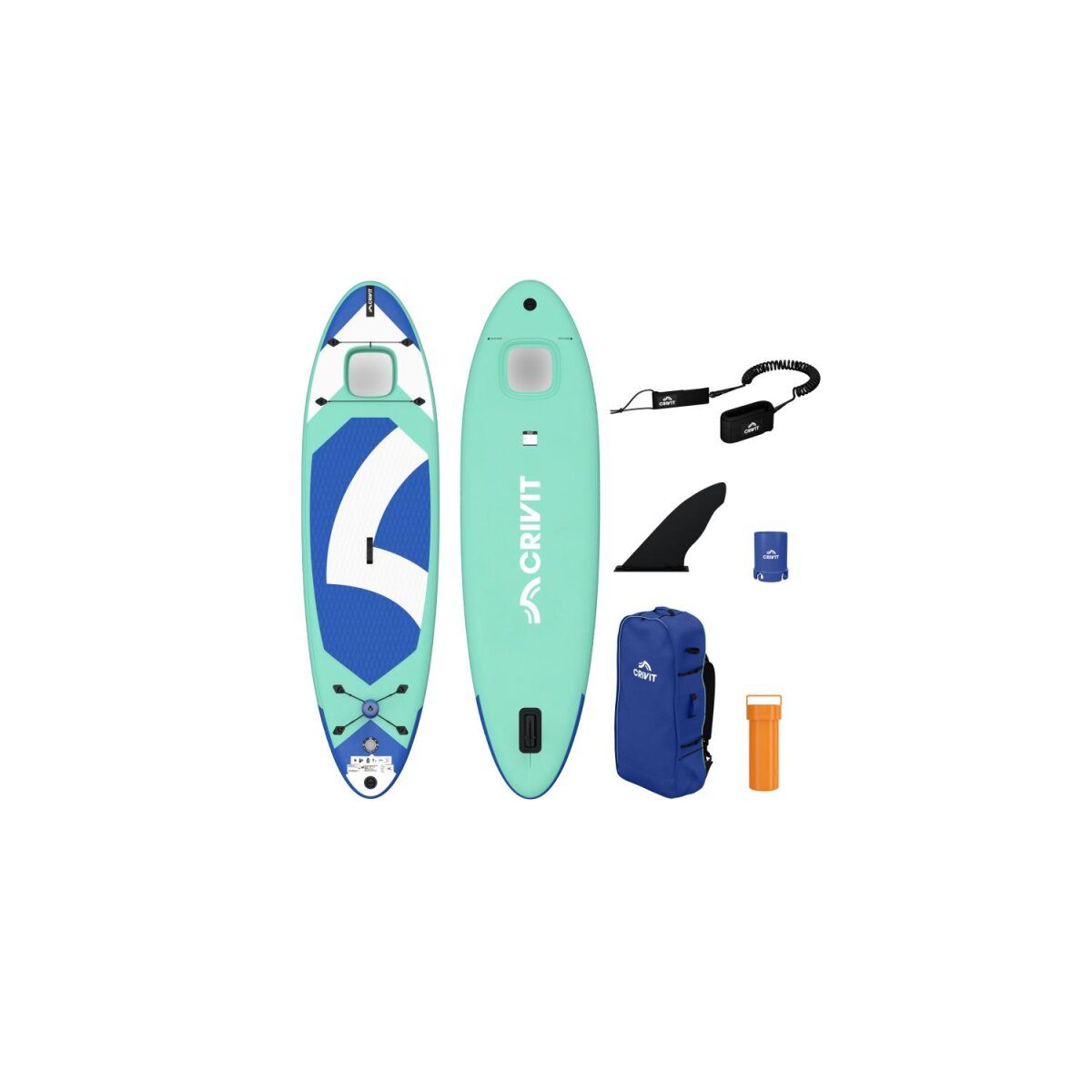 CRIVIT Allround SUP Aquaview, aufblasbar