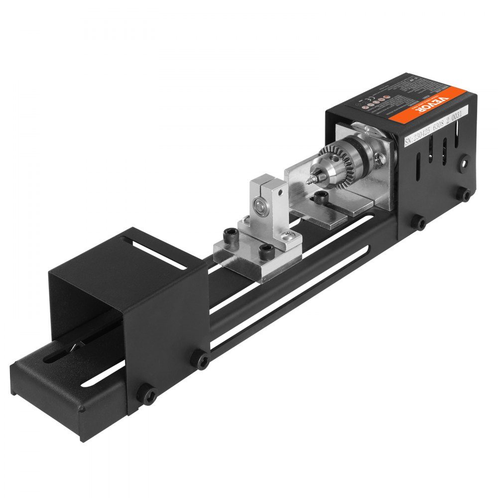 Minidrehmaschine 96W Drehmaschine Max. Drehdurchmesser 70mm Drehmaschine Spindeldrehzahl 4250-8500 U/min Kopierdrehmaschine mit 7-Gang-Einstelldrehmaschine mit komplettem Zubehör