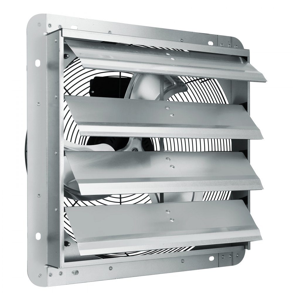 Exhaust Fan 406mm 1400RPM 1506CFM Aluminum Wall Fan with AC Motor Ventilation and Cooling for Greenhouse Garage Shed Shop – Part No. HT-22746