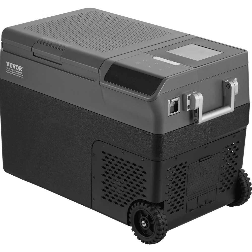 Portable Car Fridge with Ice Making Function, 12V Car Fridge, 35L Portable Single Zone Freezer, -20°C to 20°C Adjustable Temperature, with Wheels for Camping, Car, RV Portable Car Fridge with Ice Making Function, 12V Car Fridge, 35L Portable Single Zone Freezer, -20°C to 20°C Adjustable Temperature, with Wheels for Camping, Car, RV