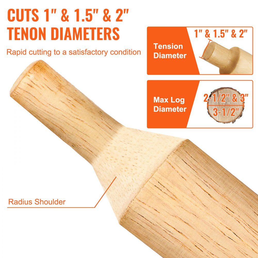 Tenon cutter Forstner drill bit 25.4 mm & 38 & 50.8 mm, 2 blades tenon cutter Forstner drill tenon cutter set for beam beds, beam railings, beam fences, beam tables etc. Forstner bit