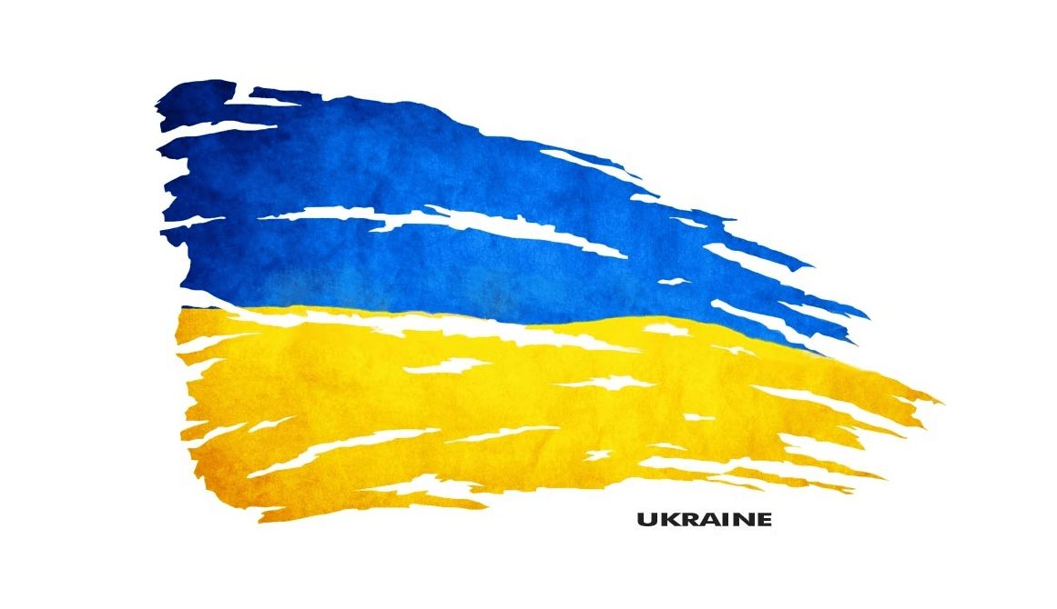 Naklejka „Solidarność Módlcie się o Wolność Ukraina”.