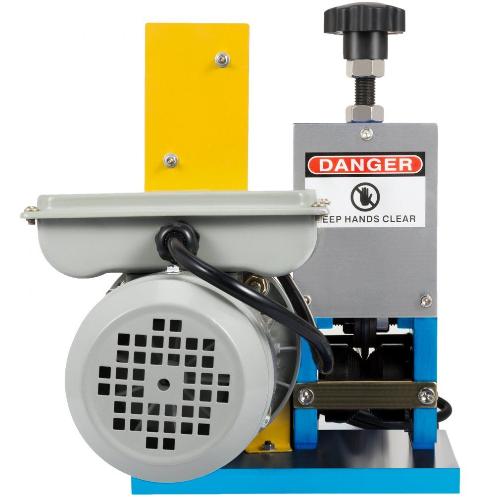 Abisoliermaschine elektrisch, 1,5–25 mm Kabelabisoliermaschine elektrisch, 180 W einphasige Kabelschälmaschine, Kabelschäler Modell HXSMS-025 mit Klinge und Handschuhen, Kabelabisolierwerkzeug