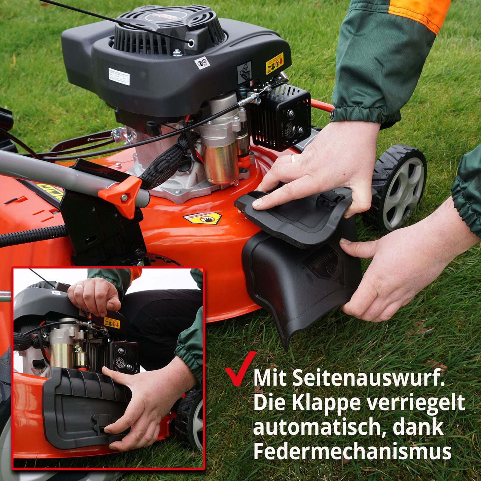 Starterset Benzin-Rasenmäher mit Antrieb Schnittbreite 51 cm 5in1 Elektro-Start-Radantrieb