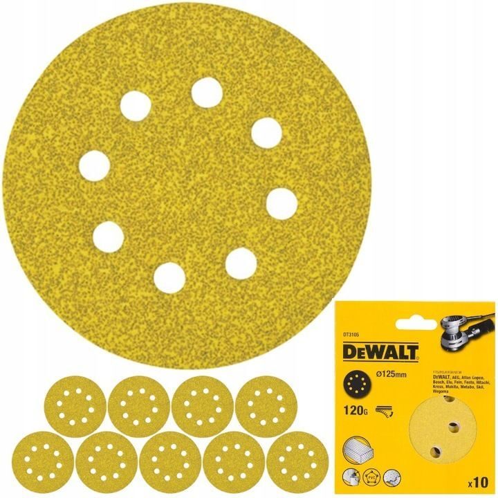 DEWALT Velcro sandpaper grit selectable DT