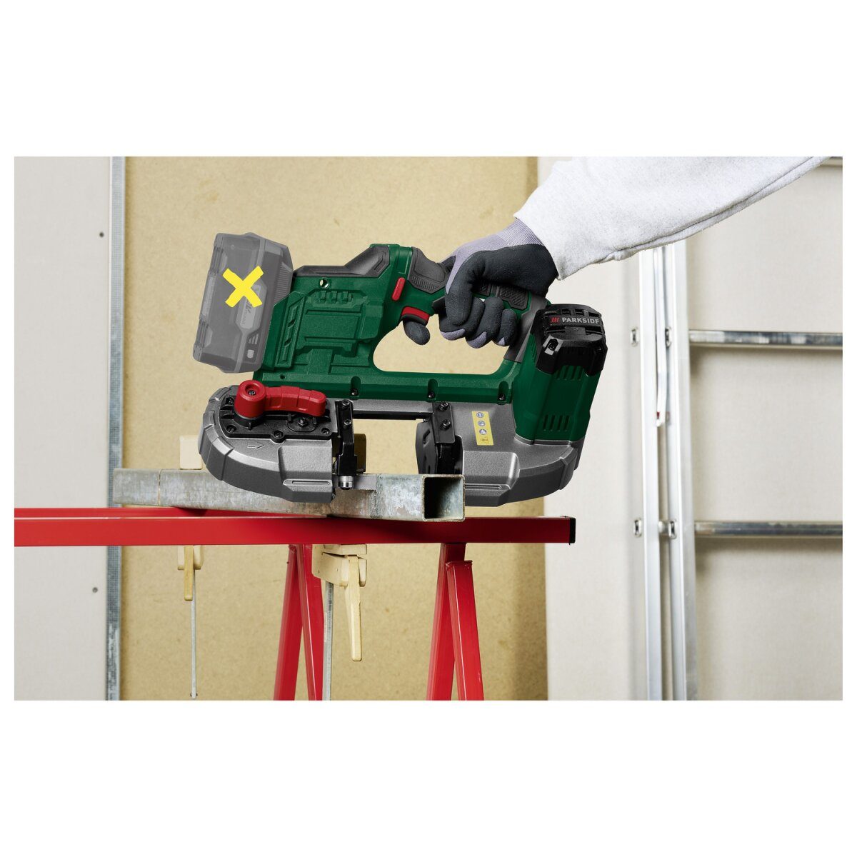 PARKSIDE® 20 V accubandzaag PMBA 20-Li B2, zonder accu en lader