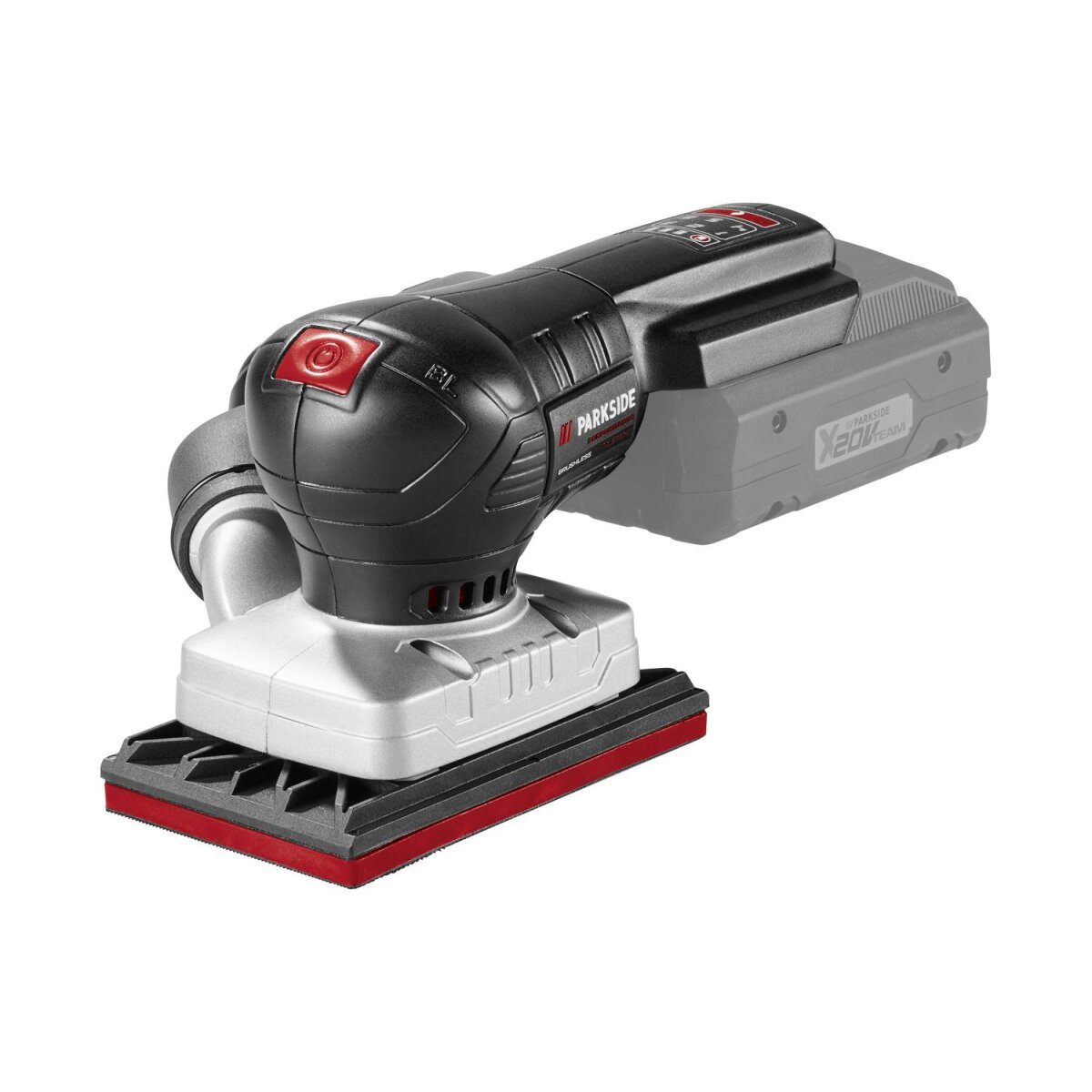 PARKSIDE PERFORMANCE® Akku-Schleifgeräte, 20V Akku-Schwingschleifer PAMPS 20-Li A2, ohne Akku und Ladegerät