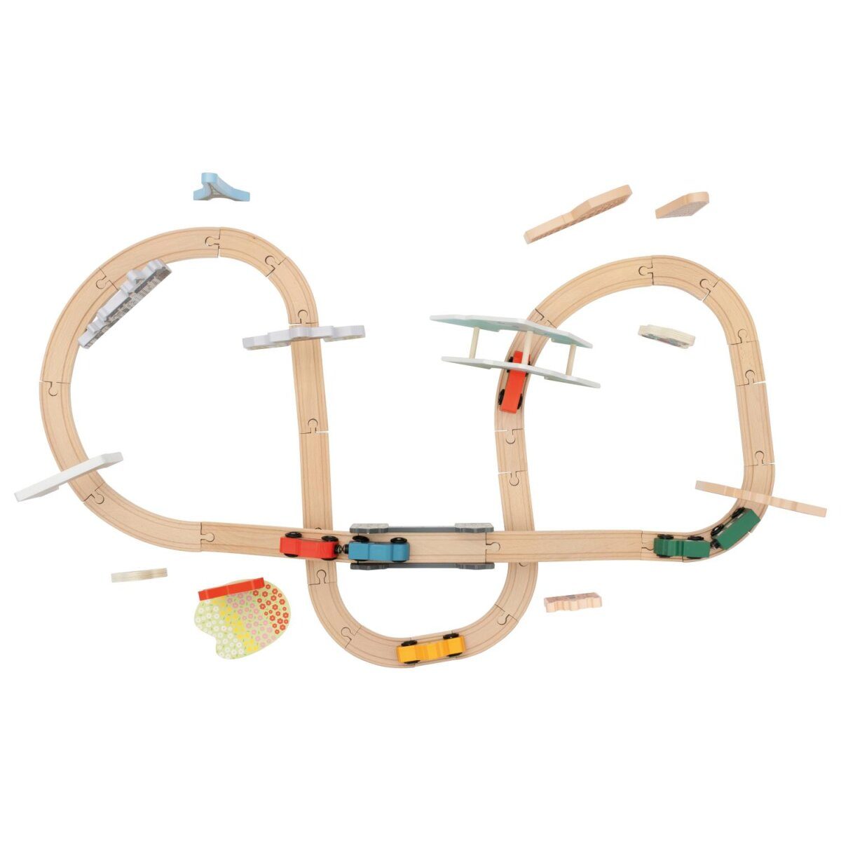 lupilu® Holzeisenbahn-Set, Europareise
