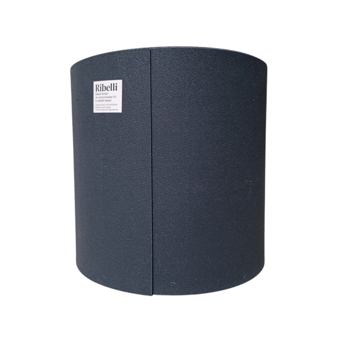 Ribelli Sichtschutzstreifen für Doppelstabmattenzaun, 26 m x 19 cm, 750 g/m², blickdicht, 1 Rolle, dunkelgrau