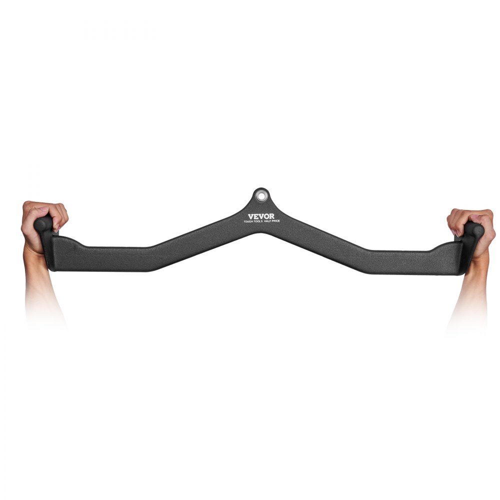 Lat Pulldown Attachment, Rowing V Bar Attachment for Cable Machine, Tricep Pull Bar, Rubberized Handle for Back Strength Training, Bicep Curl Tricep Lat Pull Bar 550kg Load Capacity