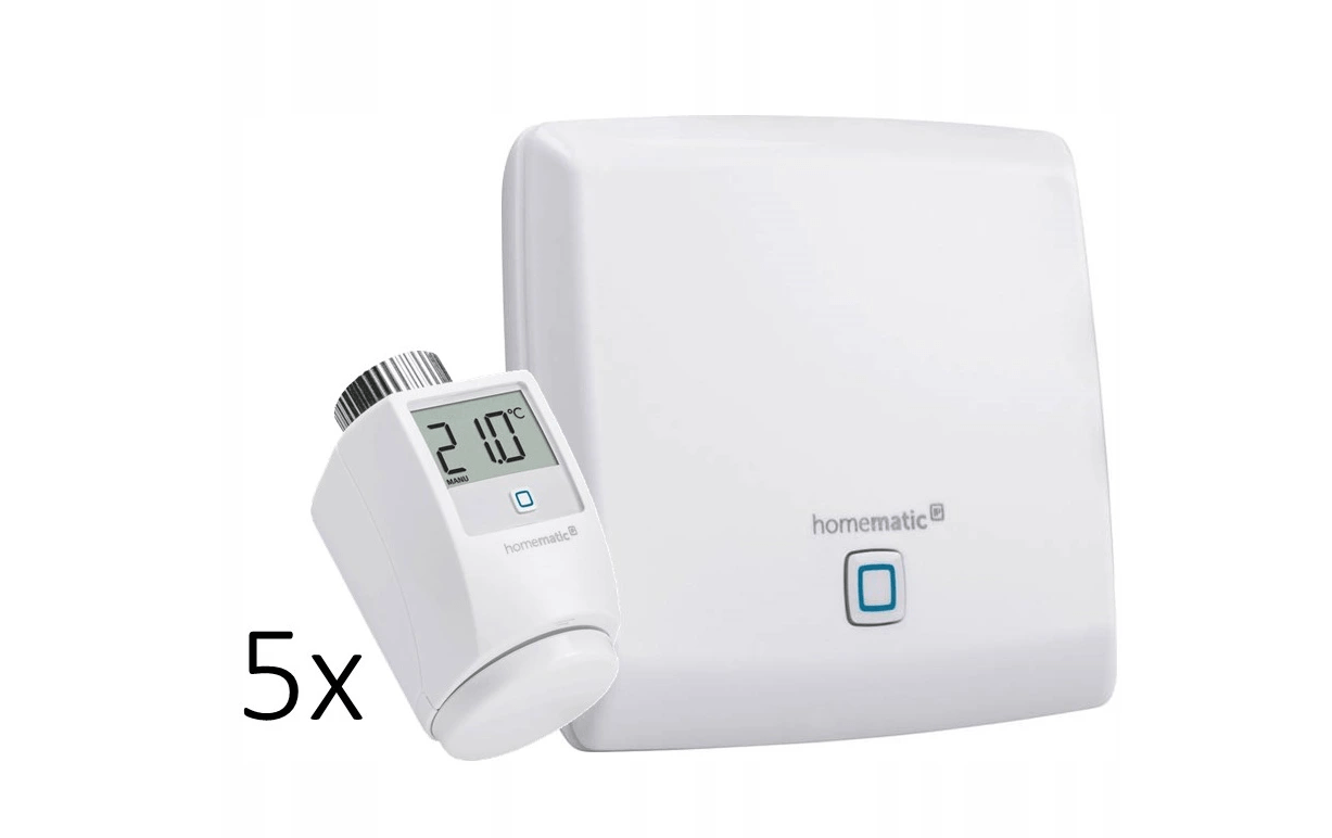 %SALE% Zestaw startowy Homematic CCU z 5 termostatami Homematic IP %SALE% Zestaw startowy Homematic CCU z 5 termostatami Homematic IP