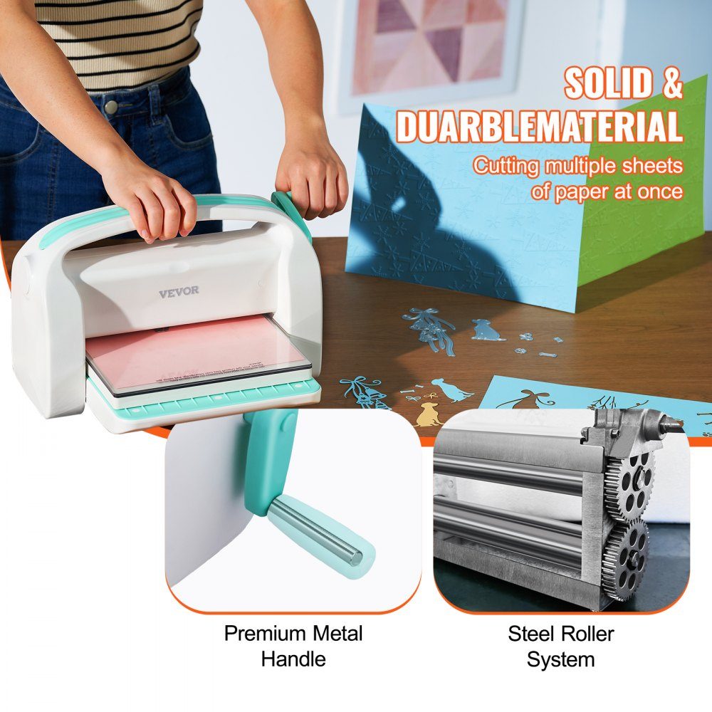 Die Cutting and Embossing Machine, Scrapbooking Embossing Machine, 226mm Opening Size, My Life Handmade Starter Kit, Manual Embossing Machine Kit, DIY Craft Cards, Invitations, Home Decoration etc