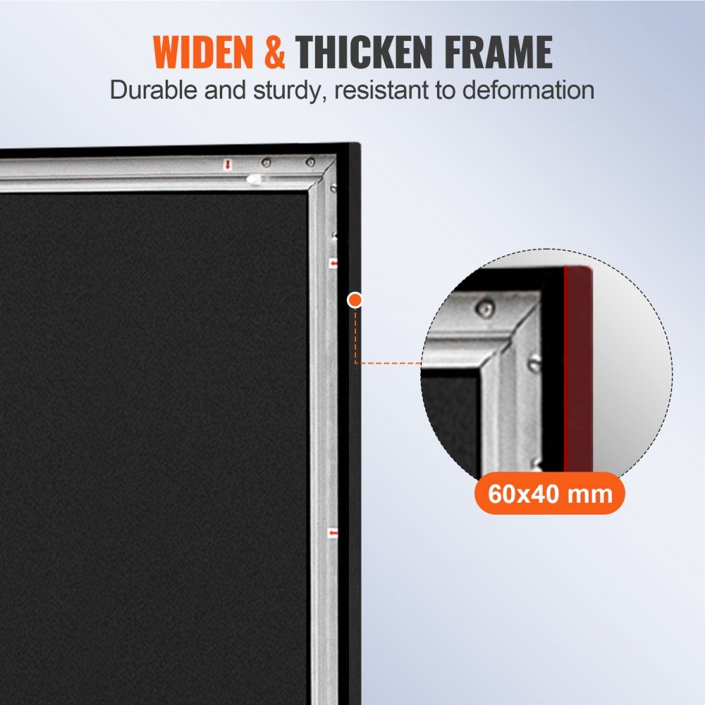 Projector screen 257 cm x 150 cm, screen diagonal 279 cm, screen ceiling mounting made of PVC, 15 kg projection surface with 160° viewing angle, for outdoor activities