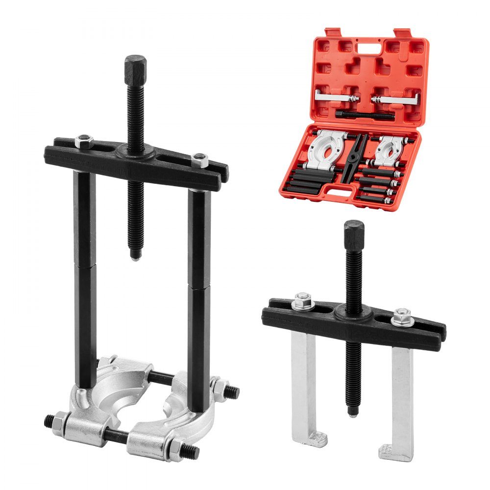 Bearing puller-Satz 14-teilig. 5T Bearing Separator, Pinion Wheel Bearing Removal Kit with 2/2.8" Jaws, Heavy Duty Bearing Separator Tool Kit with Case Puller Set