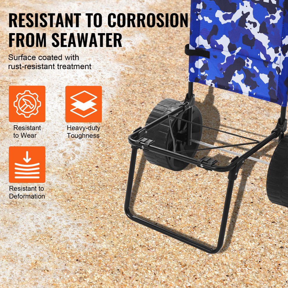 Strandwagen, Bollerwagen, Sandwagen, Strandwagen, 31 kg Tragkraft, klappbarer Sandwagen aus Stahl, 380 x 386 mm Handwagen, robuster Wagen für den Strand, Gerätewagen Strandwagen, Bollerwagen, Sandwagen, Strandwagen, 31 kg Tragkraft, klappbarer Sandwagen aus Stahl, 380 x 386 mm Handwagen, robuster Wagen für den Strand, Gerätewagen