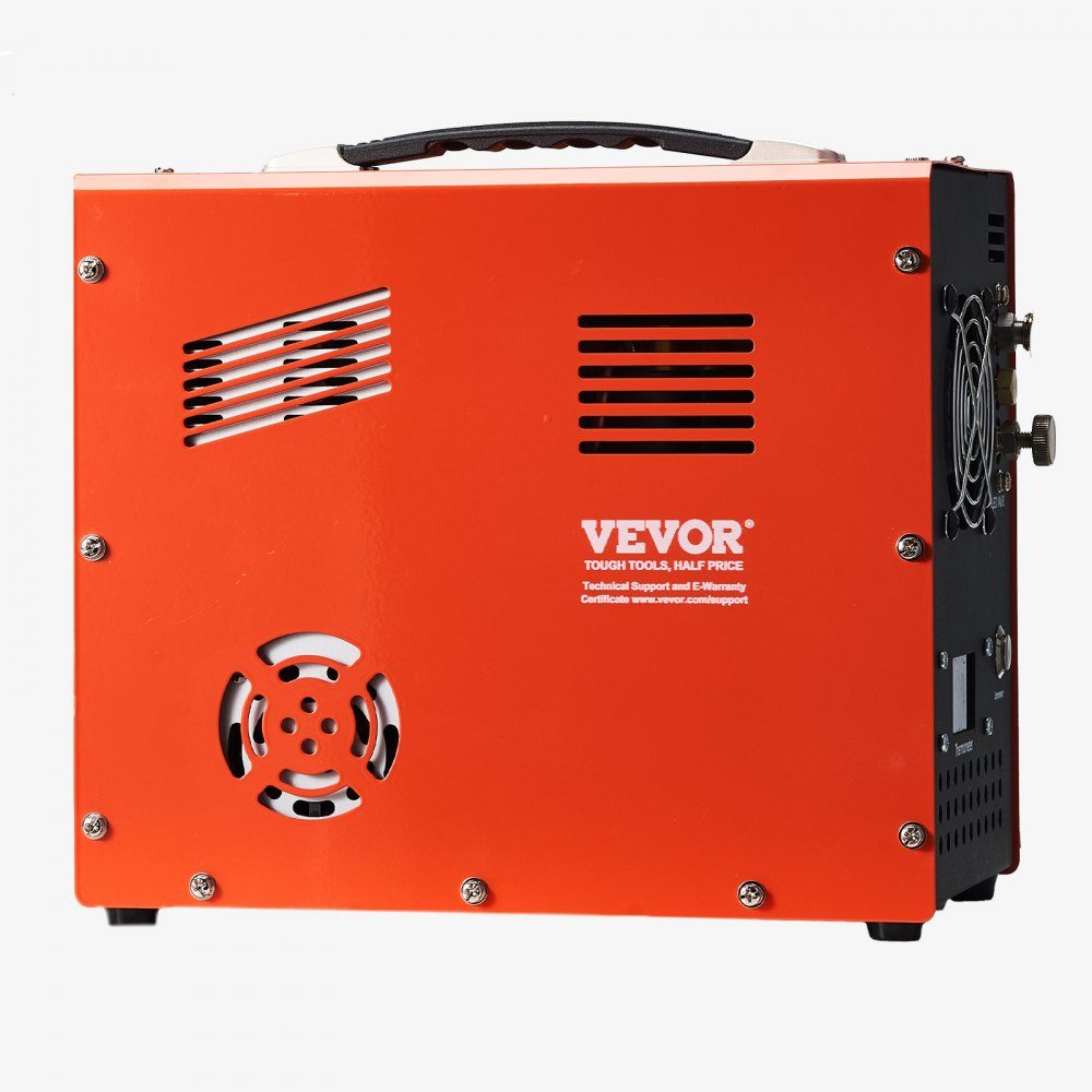 PCP-Luftkompressor, 4500 PSI PCP-Luftgewehrkompressor mit integriertem Konverter und Lüfterkühlsystem, DC12V/AC230V-Kompressorpumpe mit manuellem Stopp für Luftgewehr-, Paintball- und Tauchflaschen
