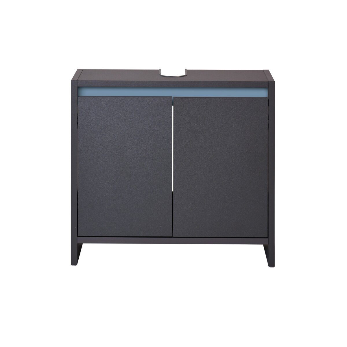 LIVARNO home “Oslo” washbasin cabinet with 2 doors, anthracite