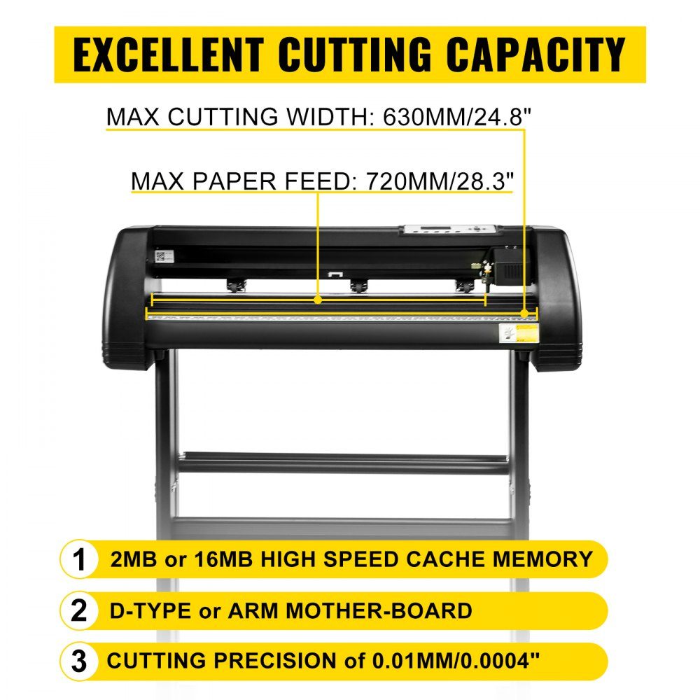 5 In 1 Heat Press 711.2mm Vinyl Cutting Plotter Stepper Motor 38x38cm