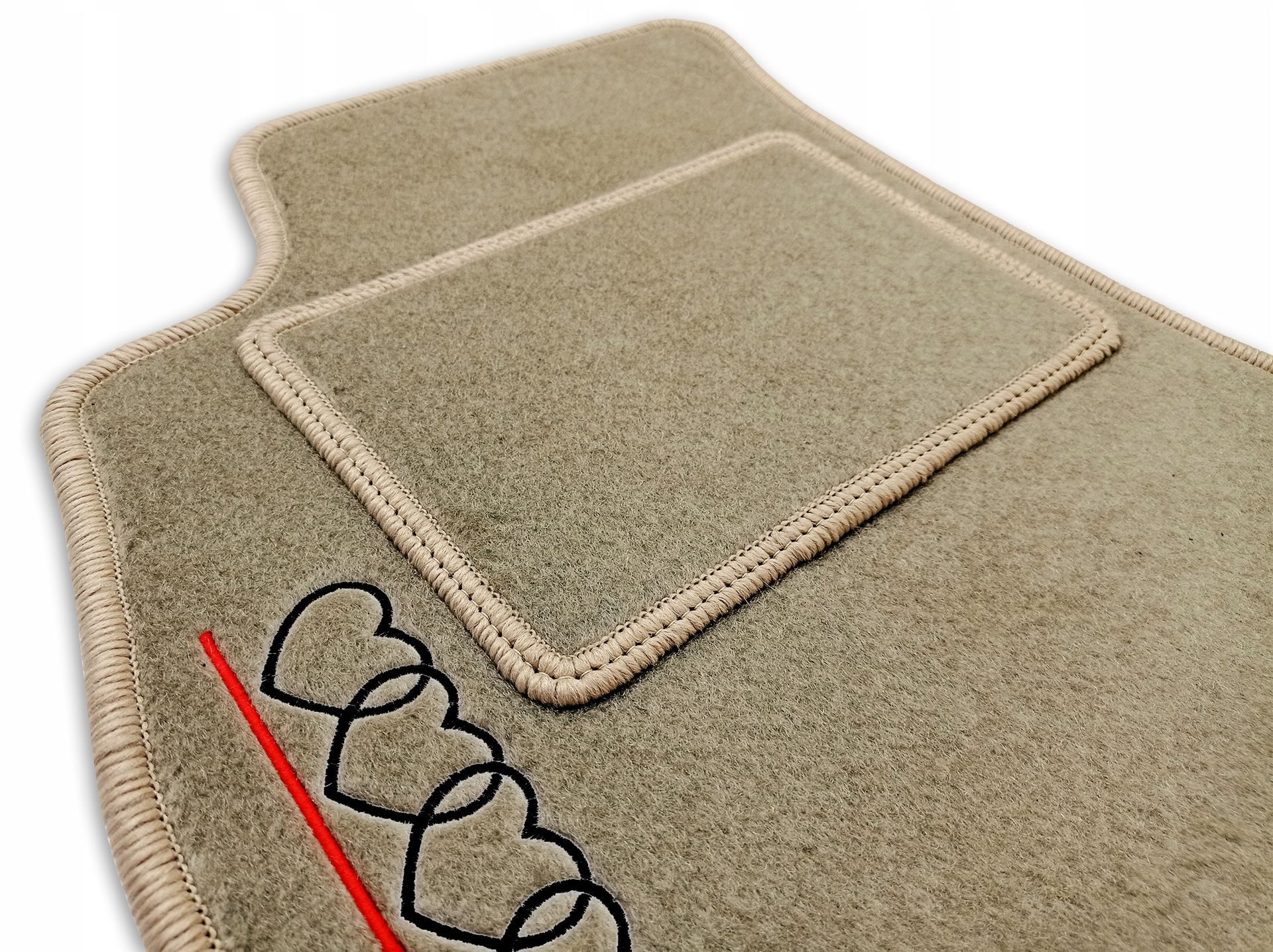Handmade velor mats floor mats SET for AUDI model selection + EMBROIDERY