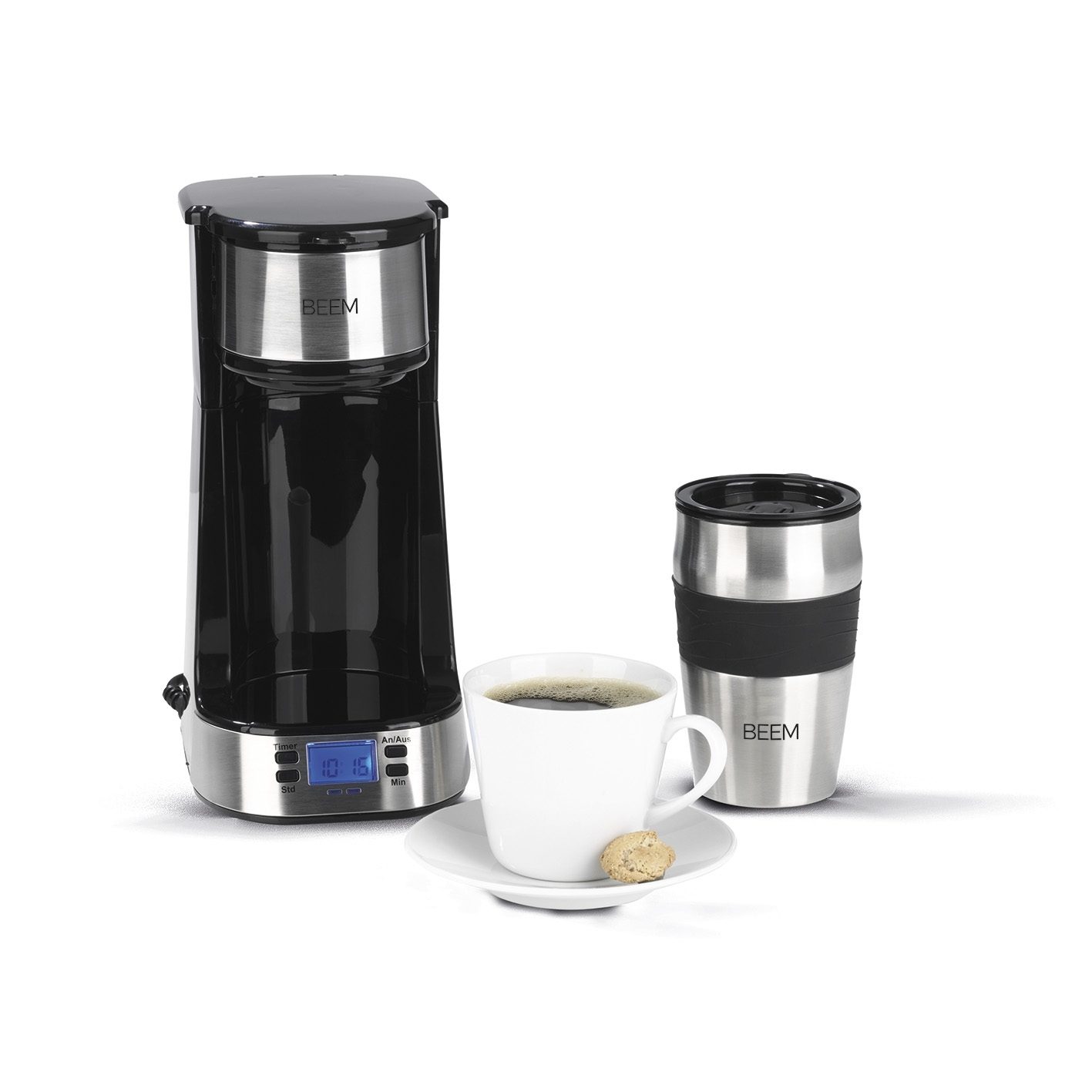 Machine à café à filtre, Machine à café pour emporter une tasse thermique, minuterie, unique, pour le bureau et la maison