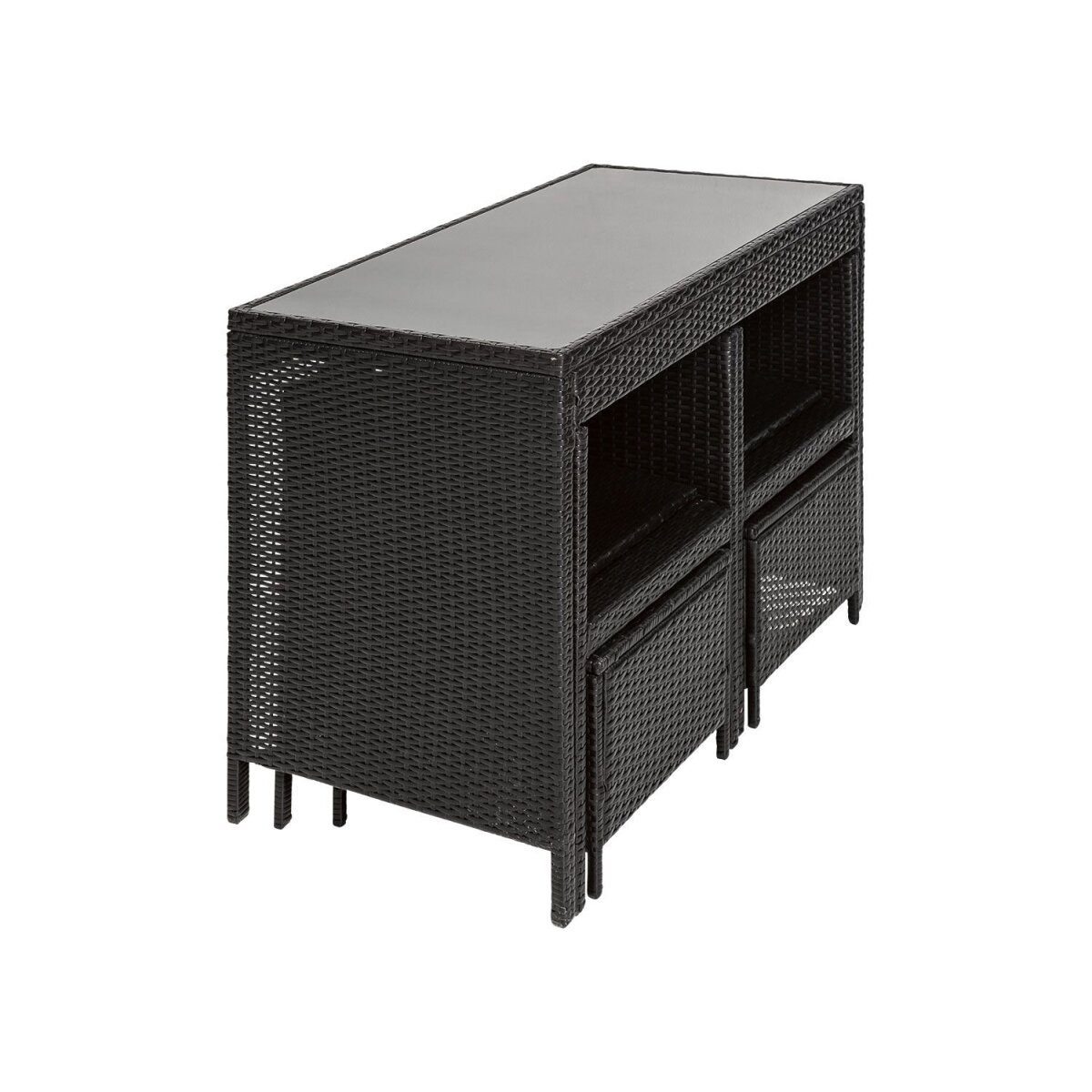 FLORABEST® Lounge-Set 5-teilig. Polyrattan