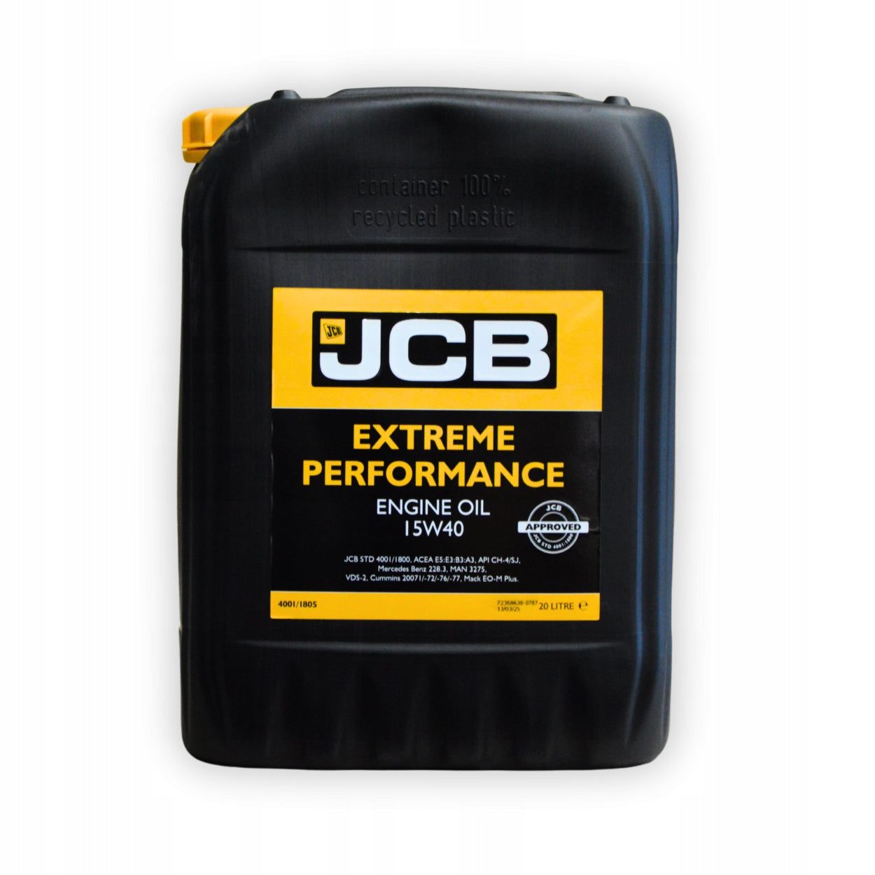 JCB engine oil EP 15W40 - 20 L backhoe loader 4001/1805E original