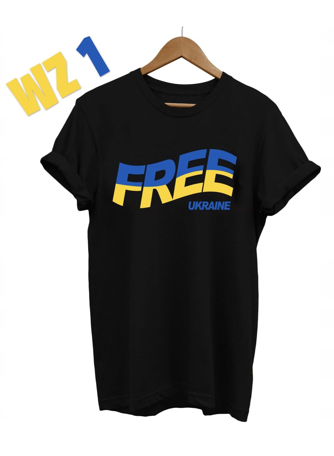 HANDMADE Solidarity Free Freedom Ukraine T-Shirt all sizes S M L XL XXL