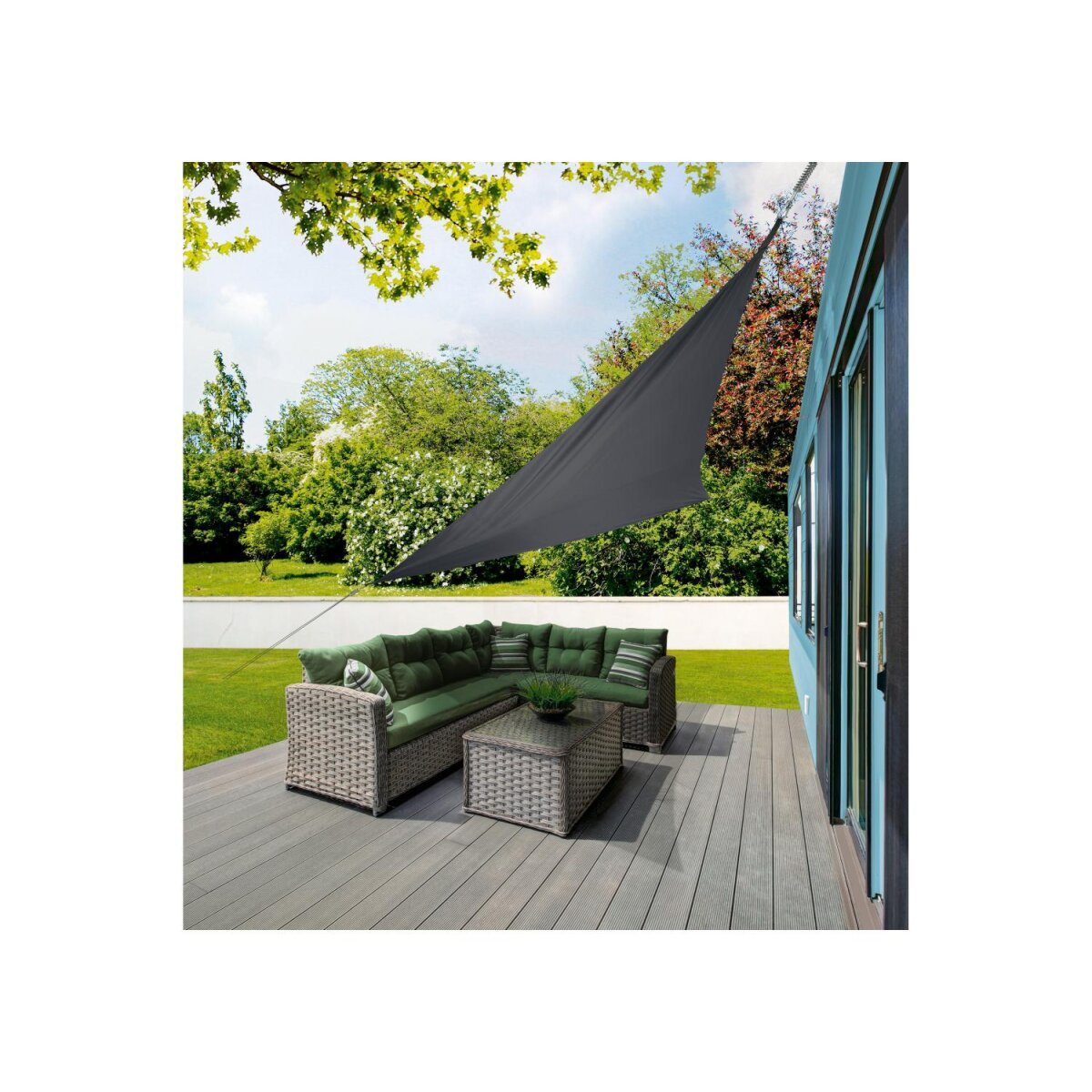 Auvent domestique LIVARNO, triangulaire, anthracite