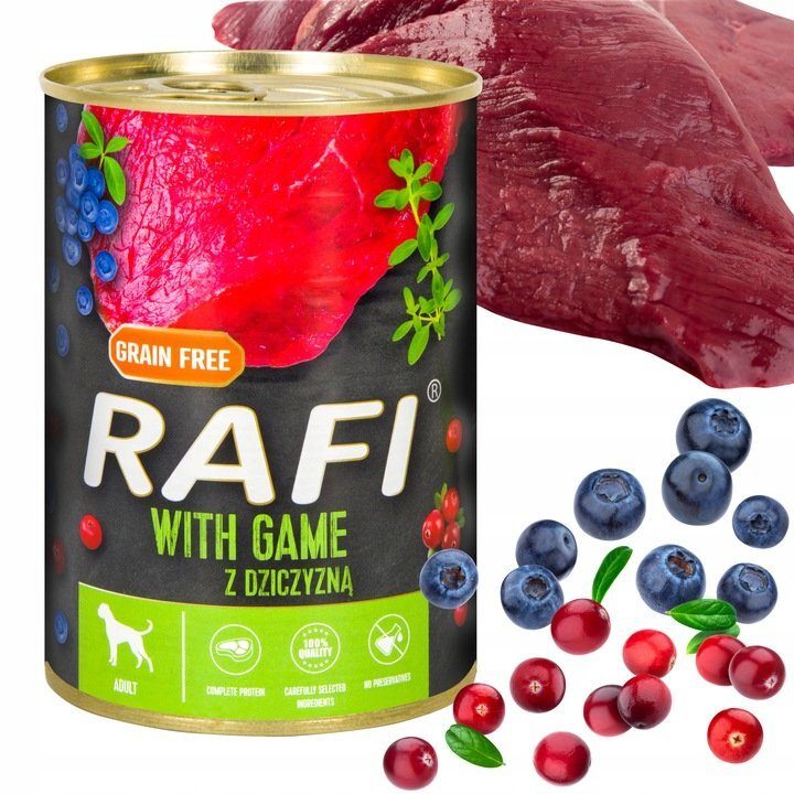 24x Mix Premium Hundefutter Nassfutter Mix Vital Rafi Dose à 400g