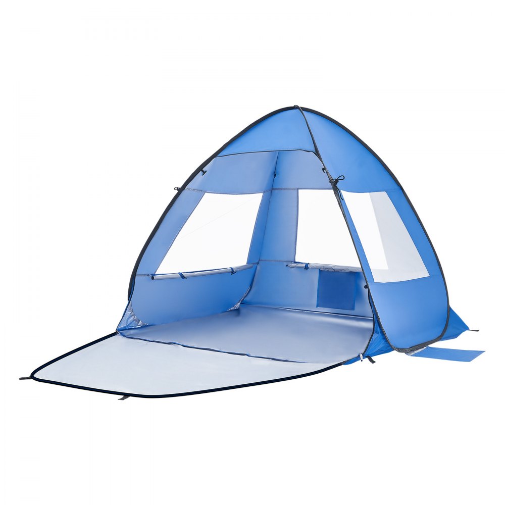 Strandtent Zonnescherm voor 2 personen, UPF 50+ bescherming, draagbare strandtent met draagtas en metalen palen, compacte strandparasol voor kamperen, vissen, picknick, zonnetent Strandtent Zonnescherm voor 2 personen, UPF 50+ bescherming, draagbare strandtent met draagtas en metalen palen, compacte strandparasol voor kamperen, vissen, picknick, zonnetent