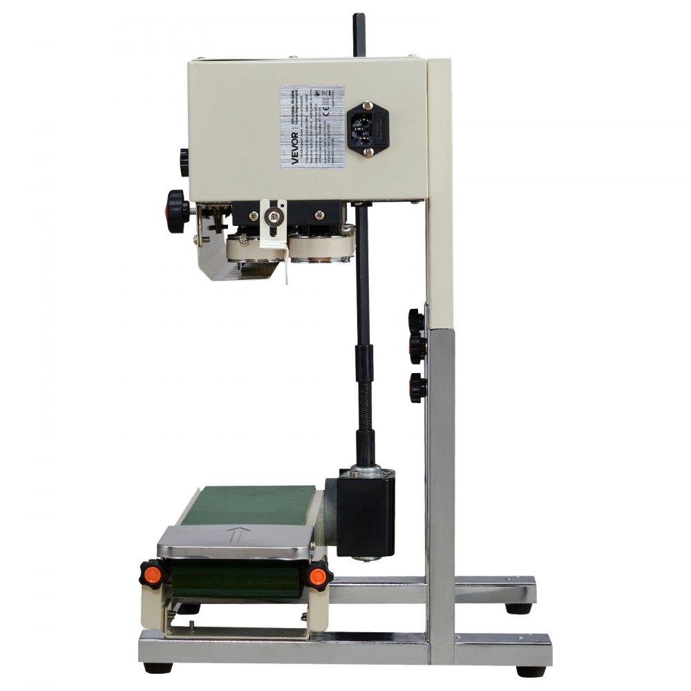 Continu sealmachine, 6-12 mm sealbreedte, verticaal, met roldruk, sealmachine temperatuur en snelheid instelbaar, geschikt voor plastic zakken van 0,03-0,8 mm Continu sealmachine, 6-12 mm sealbreedte, verticaal, met roldruk, sealmachine temperatuur en snelheid instelbaar, geschikt voor plastic zakken van 0,03-0,8 mm