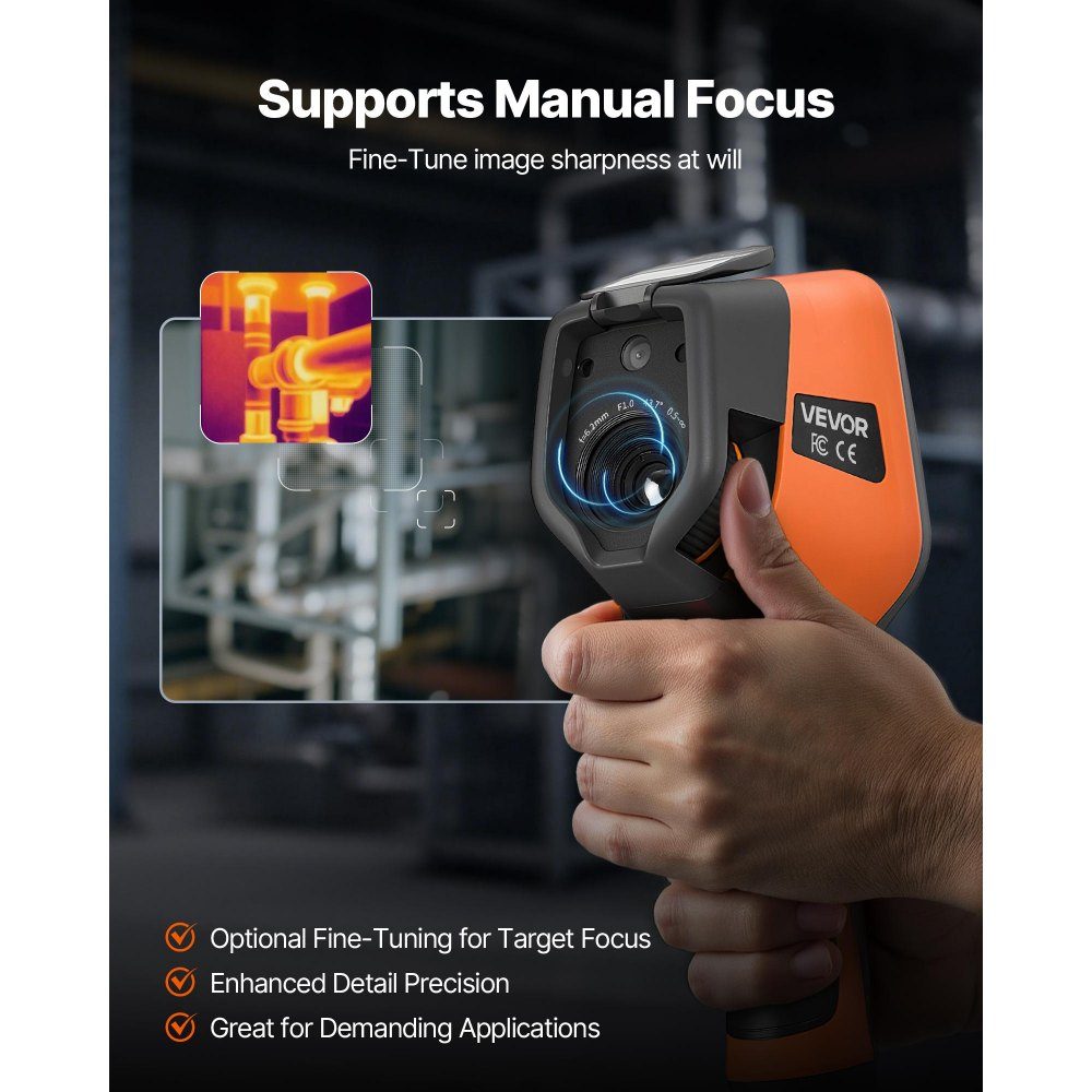 Thermal Imaging Camera, 384 x 288 IR Resolution, Thermal Imaging Camera with 5MP Vision Camera, 30Hz Refresh Rate, Infrared Imager with 3.5" Touch Screen, -20 to 50°C, WiFi Support
